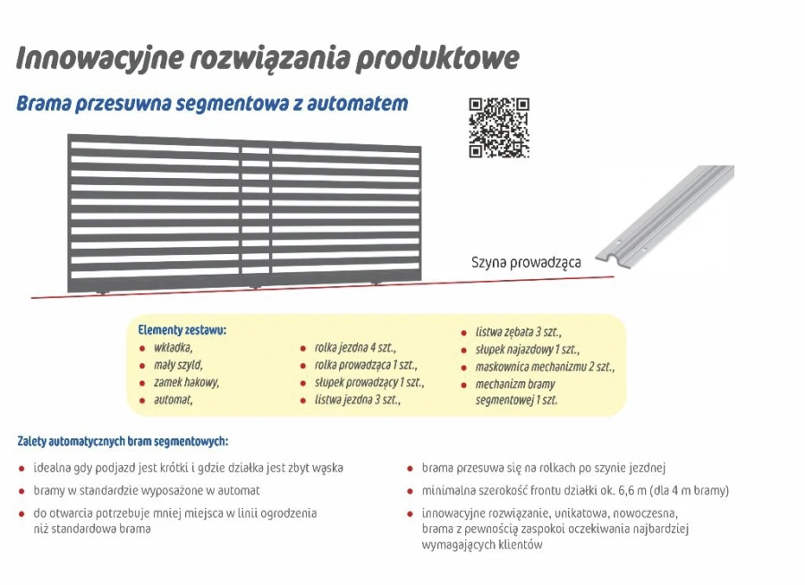 BRAMA SEGMENTOWA INNOWACYJNE ROZWIĄZANIA PRODUKTOWE