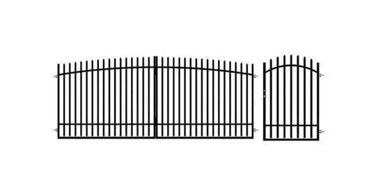 KŁ BRAMA DWUSKRZYDŁOWA + FURTKA