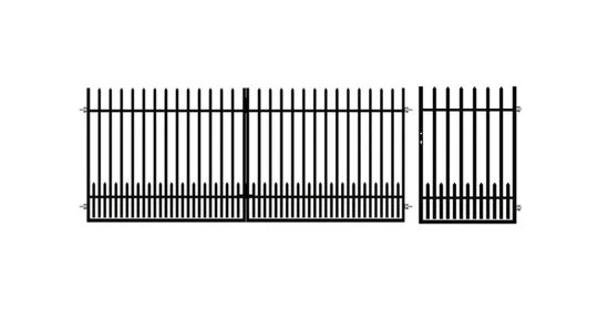 KPZ BRAMA DWUSKRZYDŁOWA + FURTKA