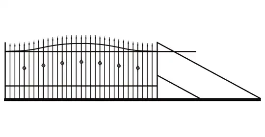 NIKOZJA BRAMA PRZESUWNA PRAWA