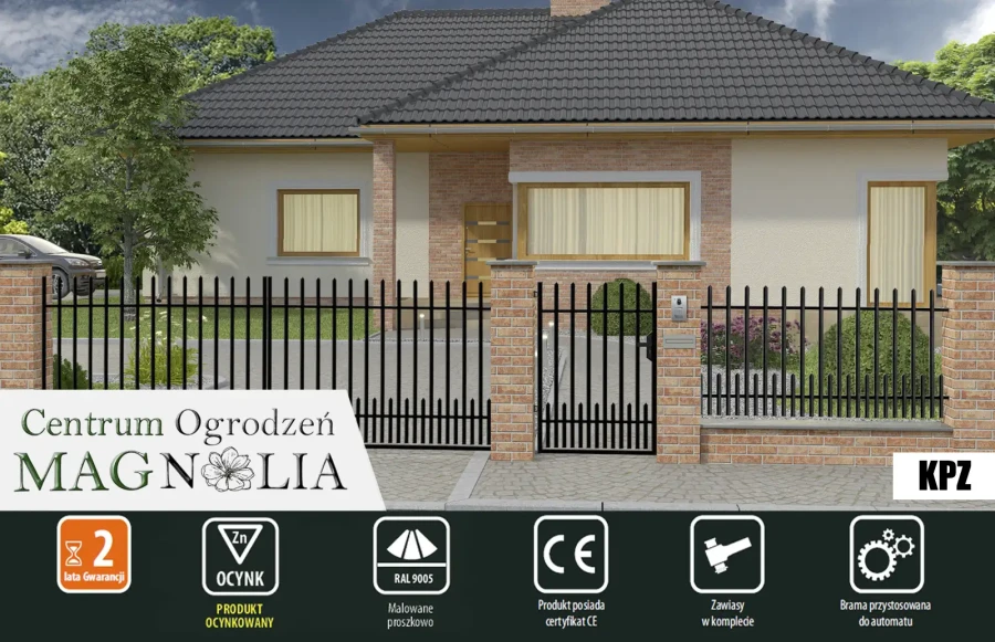 BRAMA DWUSKRZYDŁOWA 4,00M POLBRAM KPZ