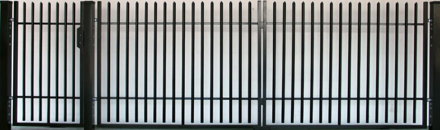 ZESTAW BRAMA DWUSKRZYDŁOWA 4,00M FURTKA SŁUPKI AKCESORIA POLBRAM K