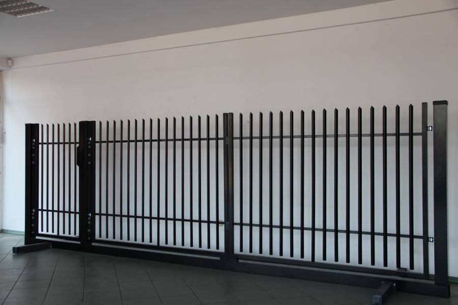 ZESTAW BRAMA DWUSKRZYDŁOWA 4,00M FURTKA SŁUPKI AKCESORIA POLBRAM K