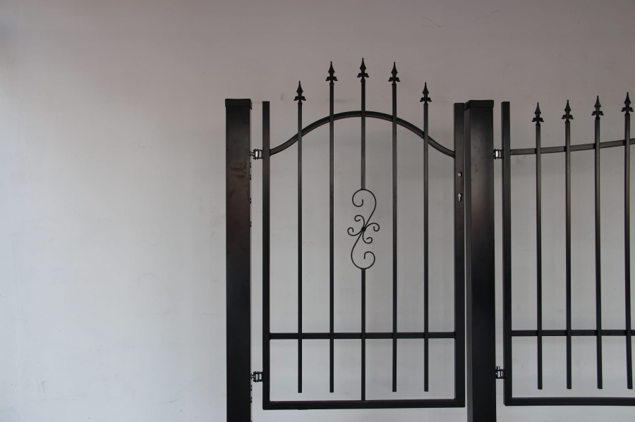 ZESTAW BRAMA DWUSKRZYDŁOWA 3,50M FURTKA SŁUPKI AKCESORIA TUNIS POLBRAM