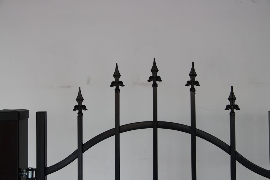 ZESTAW BRAMA DWUSKRZYDŁOWA 3,50M FURTKA SŁUPKI AKCESORIA TUNIS POLBRAM