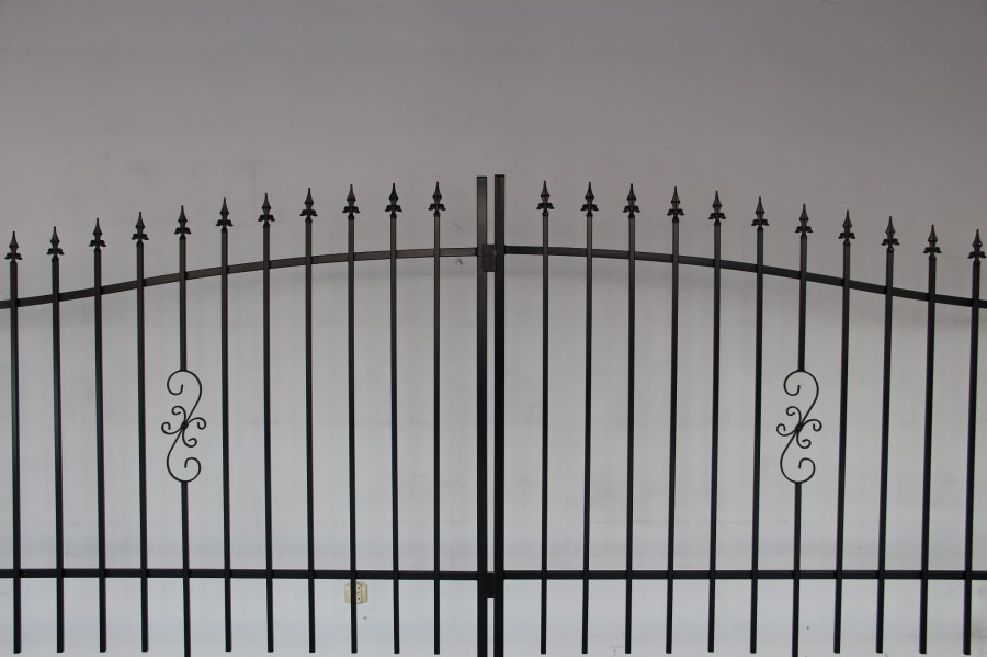 ZESTAW BRAMA DWUSKRZYDŁOWA 3,50M FURTKA SŁUPKI AKCESORIA TUNIS POLBRAM