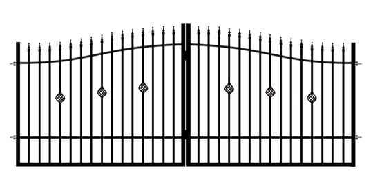 BRAMA DWUSKRZYDŁOWA 5,00M NIKOZJA POLBRAM