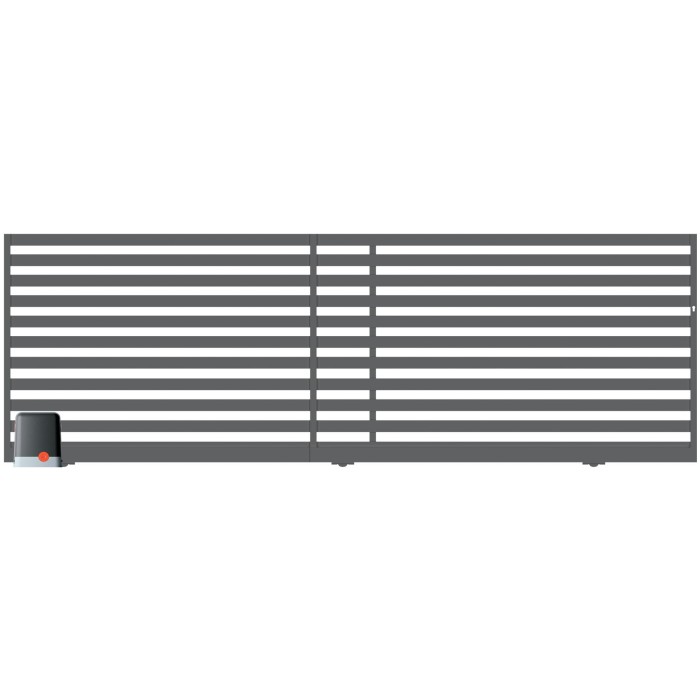 Brama przesuwna segmentowa z automatem 4,00m Dubaj