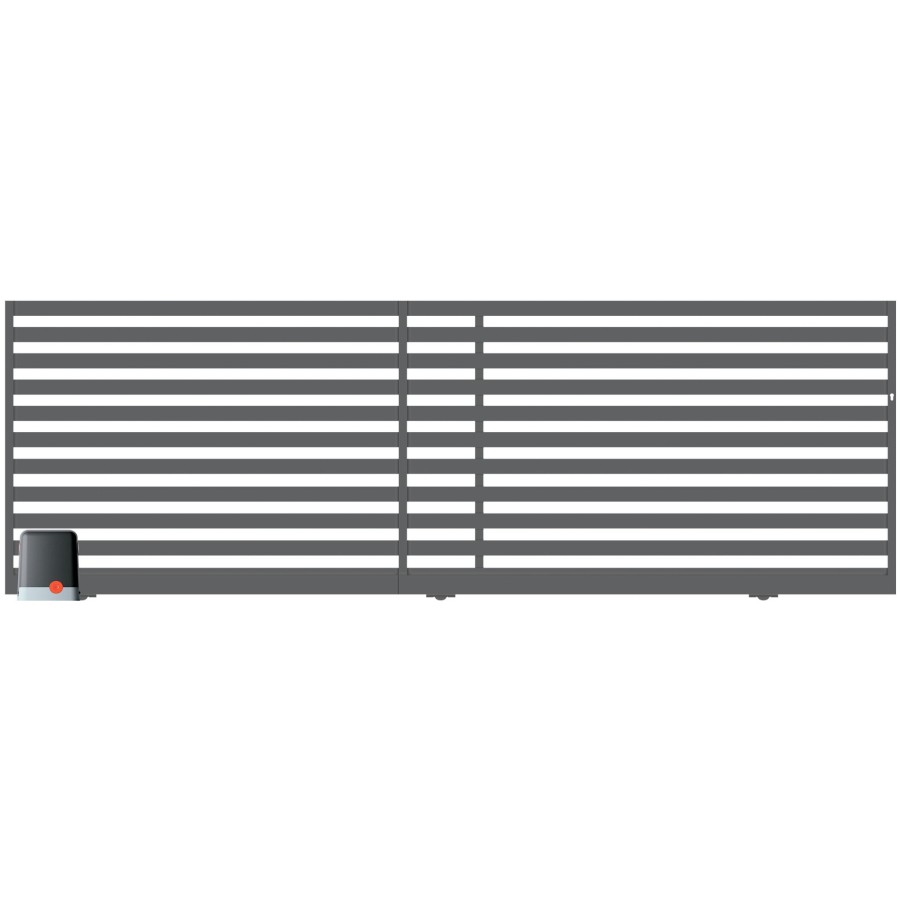 Brama przesuwna segmentowa z automatem 4,00m Dubaj