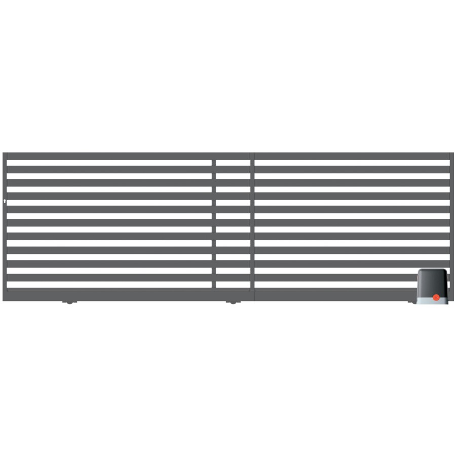 Brama przesuwna segmentowa z automatem 4,00m Dubaj