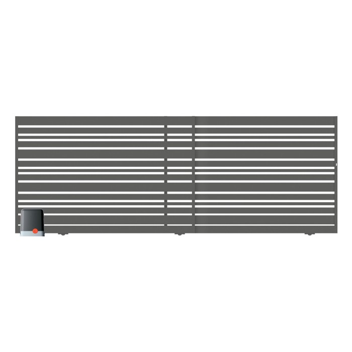 Brama przesuwna segmentowa z automatem Ksenia