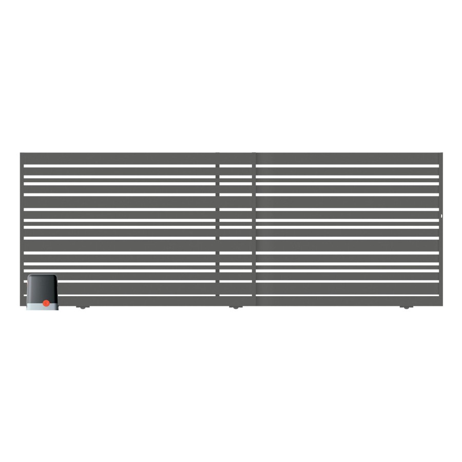 Brama przesuwna segmentowa z automatem Ksenia