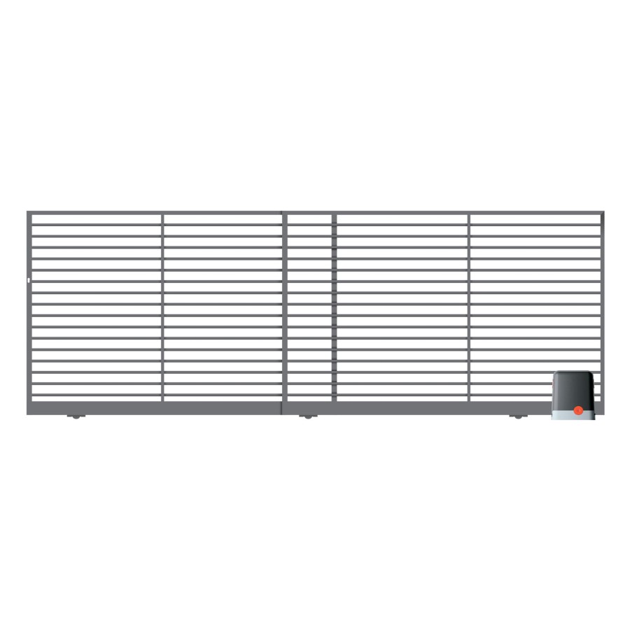 Brama przesuwna segmentowa z automatem Berno