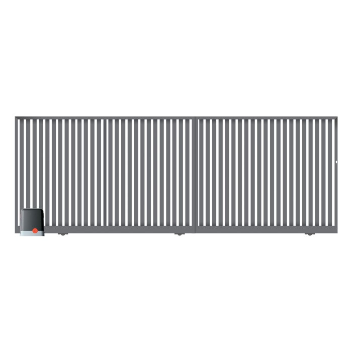 Brama przesuwna segmentowa z automatem 4,00m Luiza