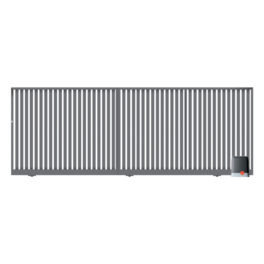 Brama przesuwna segmentowa z automatem 4,00m Luiza