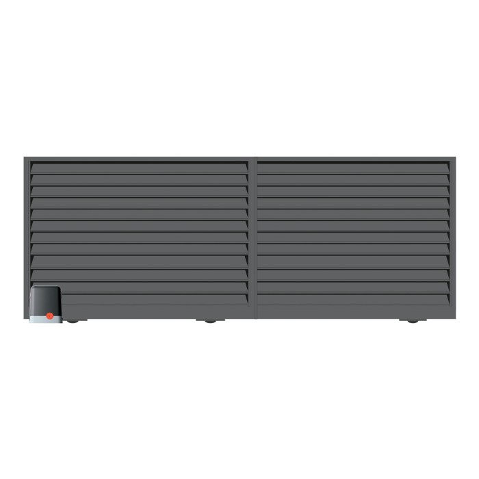 Brama przesuwna segmentowa z automatem 4,00m Oda