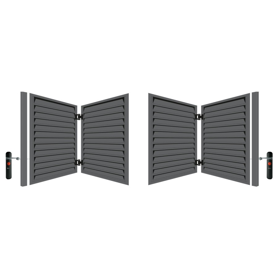 Automatyczna brama łamana dwuskrzydłowa 4,00m Oda