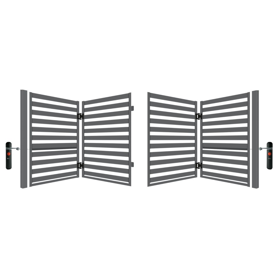 Automatyczna brama łamana dwuskrzydłowa 4,00m Dubaj