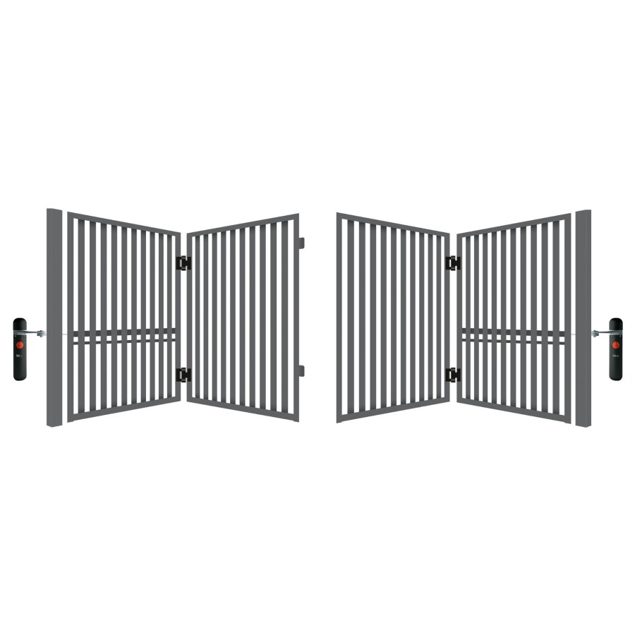 Automatyczna brama łamana dwuskrzydłowa 4,00m Luiza