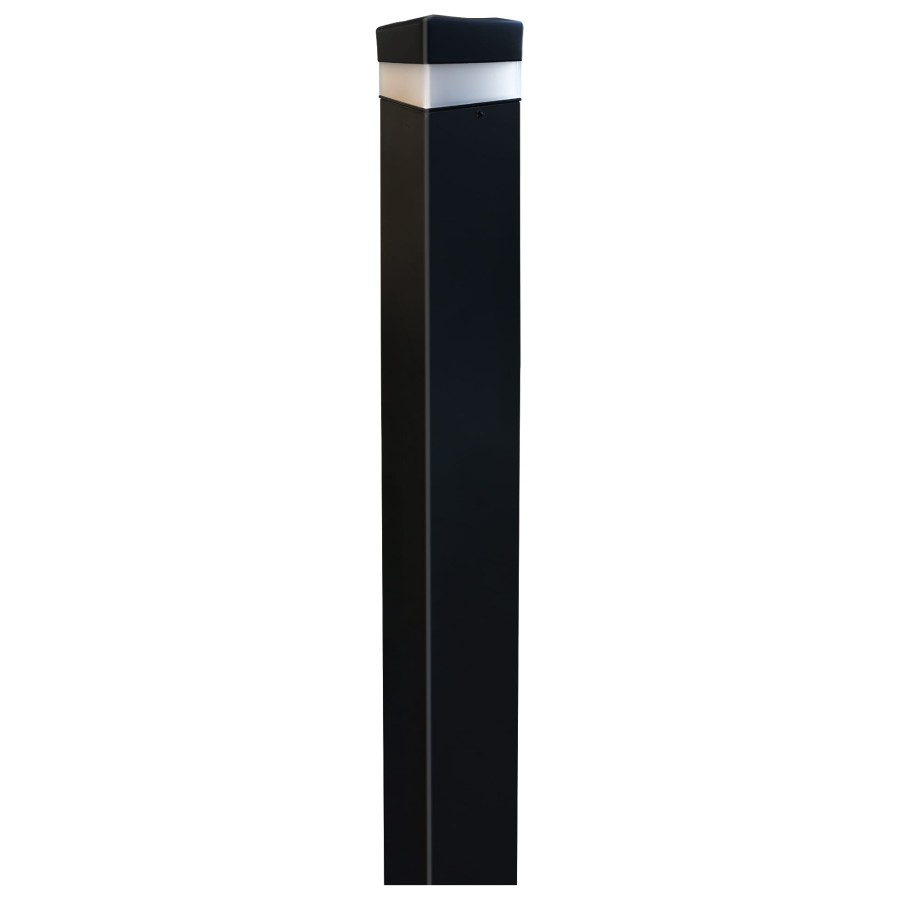 Słup gładki 100x100 ral9005+ocynk