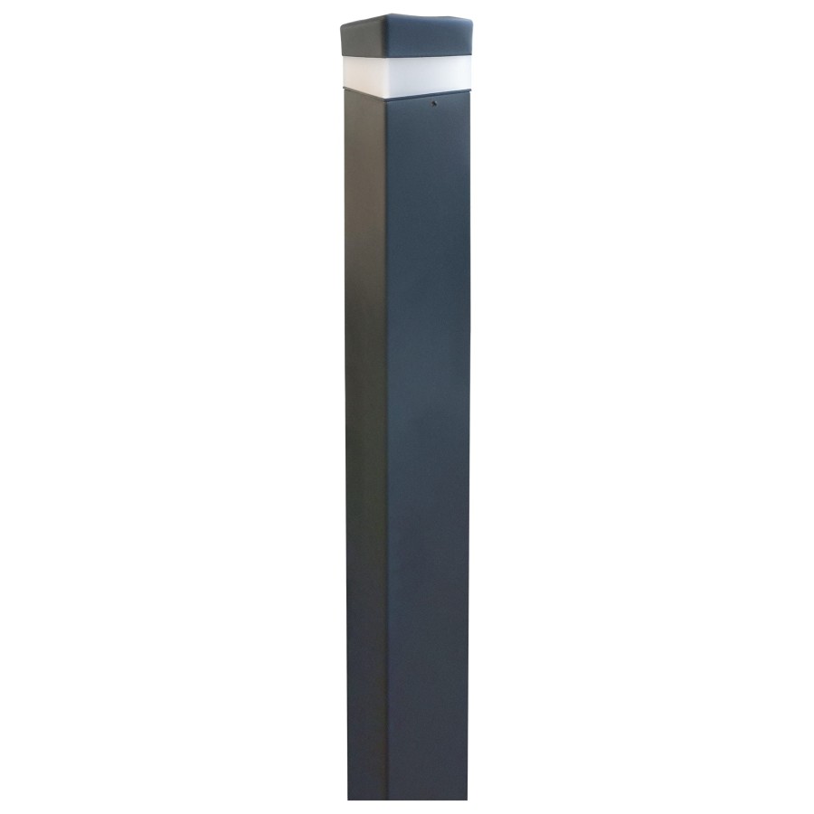 Słup gładki 100x100 ral7016strukutra+ocynk