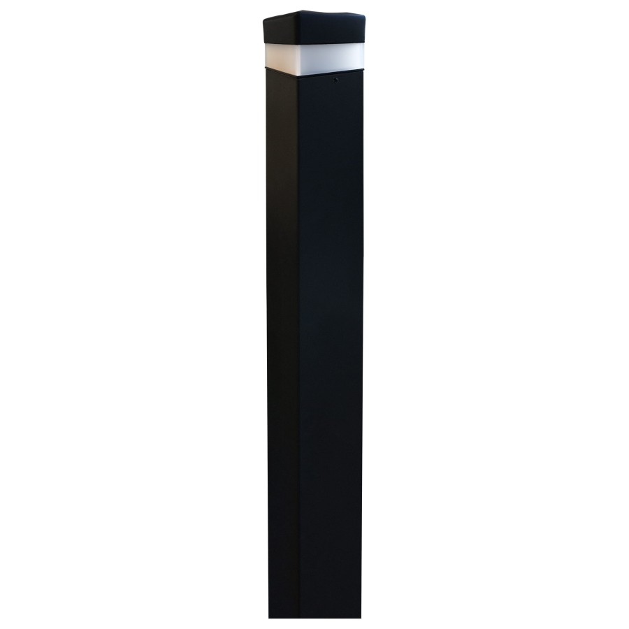 Słup gładki 100x100 ral9005sturktura+ocynk