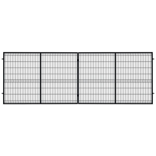 Brama dwuskrzydłowa 5,00m 3D ocynk + RAL9005