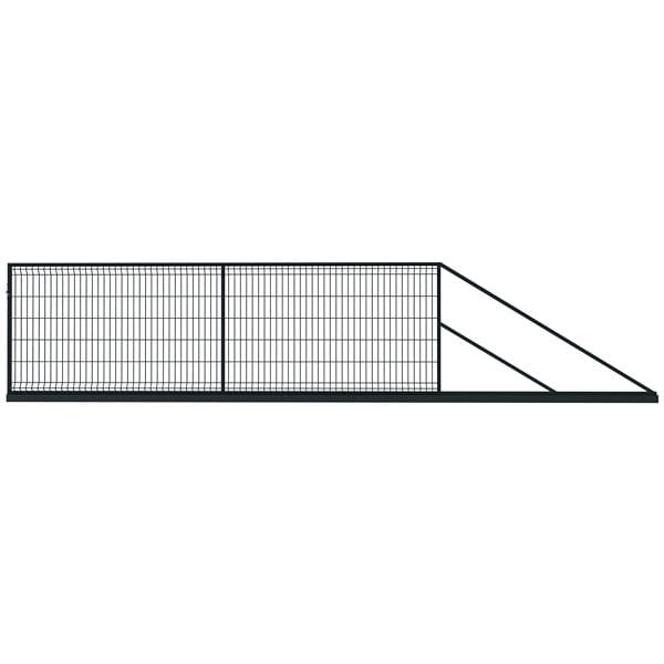 Brama przesuwna 4,00m 3D ocynk + RAL9005