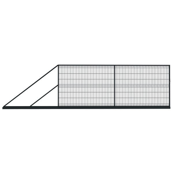 Brama przesuwna 4,00m 3D ocynk + RAL9005