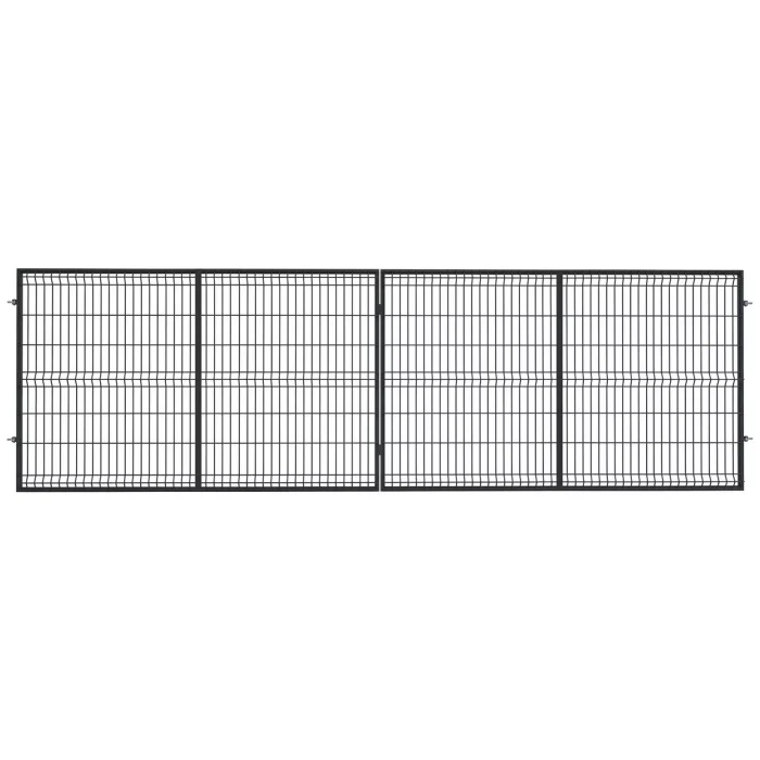 Brama panelowa 3D POLBRAM antracyt - ral7016+ocynk