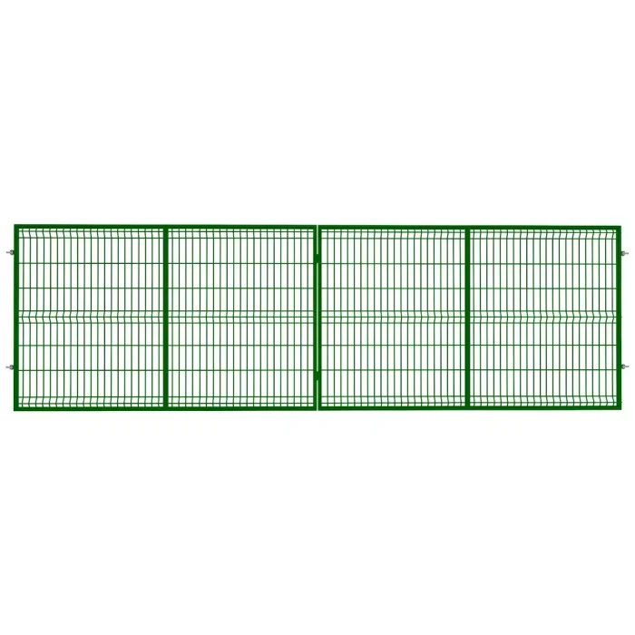 Brama panelowa 3D POLBRAM 5,00m -ral6005+ocynk