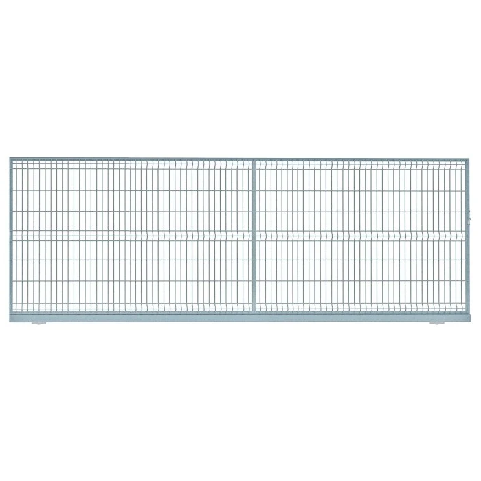 Brama przesuwna panelowa bez przeciwwagi - sam ocynk