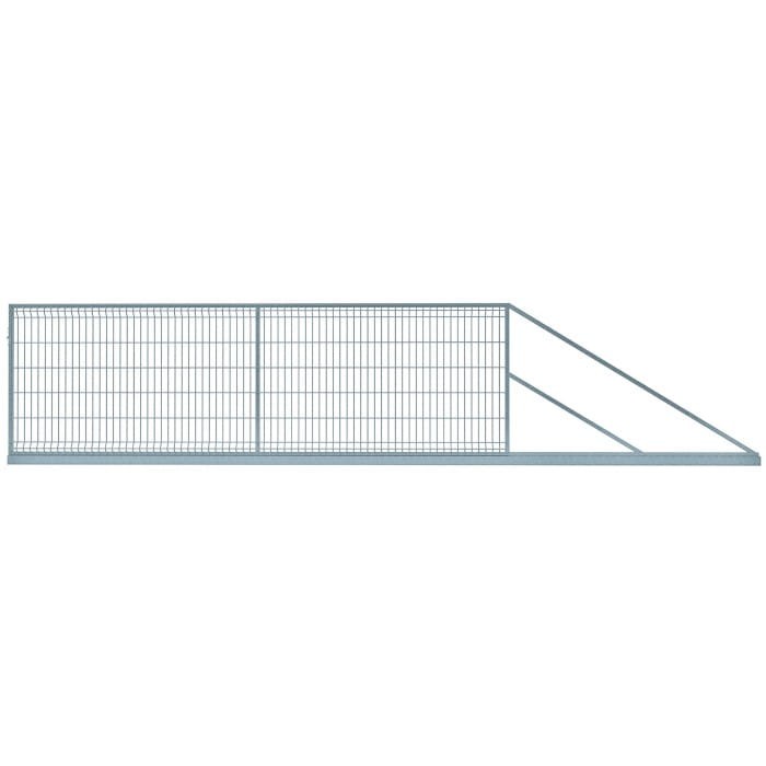 Brama przesuwna panelowa prawa/lewa 5M - ocynk